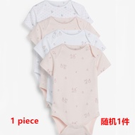 Pure Cotton Baby Girl Clothes next Brand Crawler Suit Newborn Baby Bottom Wrap One-Shoulder Button R
