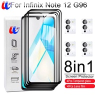 8in1 10D Tempered Glass For Infinix Note 12 G96 Screen Protector Lens Film Infinix Note 12 G96 Note 12 G96 12 G96 6.7" Full cover Protector Class
