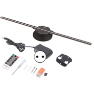 [Comebuy88] เครื่องฉายโฮโลแกรมสำหรับ3D 224 LED พัดลมเครื่องฉายภาพสไลด์ภาพสามมิติสำหรับนิทรรศการโฆษณา