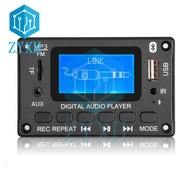 Bluetooth 5.0 MP3 WMA Decoder Board Wireless Car Audio Player USB TF FM AUX LCD Color Screen with IR Remote Control