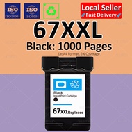 Compatible for HP 67 Ink Cartridge Refill HP 67 XL HP 67 Black HP 67 Color for HP DeskJet 2722 HP De