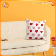 Homyl Embroidery Pillowcase Pillow Case Modern Heart Shape Valentines Day 17.72x17.72inch Versatile 