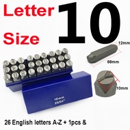 9~36 Pcs Letter & Number Metal Stamp Set Alphabet A-Z & Number 0-9 Iron Uppercase Stamps Punch Press