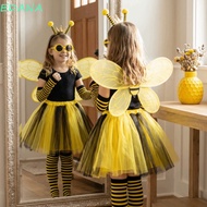 EDANA Bee Cosplay Wings Suit, Bugs Sparkle Yellow Bee Fly Wings, Creative Insect Handmade Craft Elas