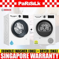 (Bulky)(Bundle) Bosch WGG234E0SG Series 6 Front Load Washing Machine (8kg) + WQG24200SG Series 6 Heat Pump Dryer (9kg)