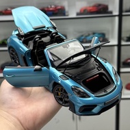 Mini Cut 1: 18 Porsche 718 SPYDER RS 2024 WEISSACH Alloy Car Model