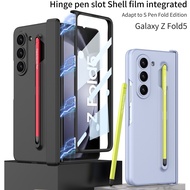 Shockproof Magnetic Flip Casing With Pen Samsung Galaxy Z Fold 5 Trendy Samsung Z Fold5 Protection Phone Case