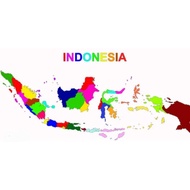 World map world map wall display Indonesian map educational children's learning map