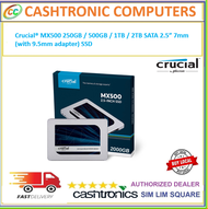 Crucial® MX500 250GB / 500GB / 1TB / 2TB  SATA 2.5” 7mm (with 9.5mm adapter) SSD