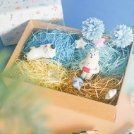 玩色 - 四色紙絲(40g)。JW-96。禮物包裝.填充裝飾.日系色調