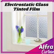 Electrostatic Glass Film Tinted Cermin Frosted Privacy Sliding Tingkap Dapur Asrama Pejabat Bilik RE