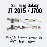 Flexible Connector Home UI UP Back Recent Handsfree Jack Connector For Samsung Galaxy J7 2015 J700