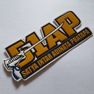 READY embossed sticker ( SATYA INTAR ADINATA PRATAPA) police 51AP embossed sticker/ police embossed 