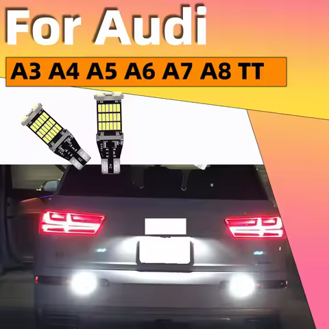 2Pcs For Audi A3 8P A4 A6 Q5 Q7 A5 A6 A7 A8 S4 S5 S6 S8 TT LED Backup Reversing Light Bulbs Canbus L