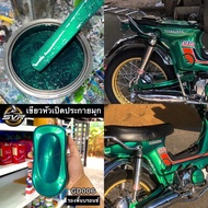 สีพ่นรถยนต์ 2k  สีเขียวหัวเป็ด สีพ่นรถมอไซค์ สีสเปรย์2k Svrpaint