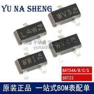 3000pcs Original BC847 3EW BC857 1GW BAT54 WV1  A B C D BAV99 A7W BAV70 BAW56 A1W SOT-23  NPN PNP SM
