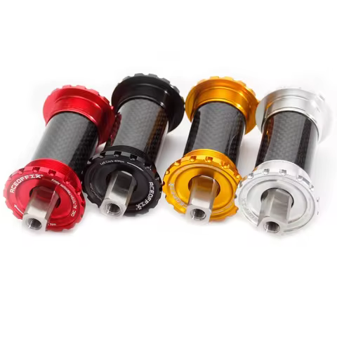 Hollow Titanium Axis Bearing Bike Bicycle Bottom Brackets BB68 103mm 107mm 110mm 113mm 119mm BC 1.37