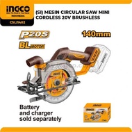INGCO CSLI1402 CIRCULAR SAW CORDLESS MINI 5" GERGAJI KAYU SERKEL 20V