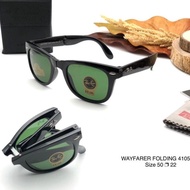 Kacamata Rayban Wayfarer Folding Lipat Fullset Hardcase Folding Kacamata-Ku #Gratisongkir