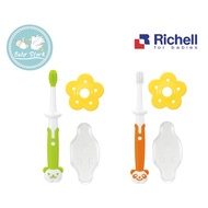 Richell Training Toothbrush From 8 months(Green) / 12 months(Orange)