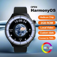 HT30 HarmonyOS Smart Watch AMOLED Men Sport Watches Hisilicon Chip 2GB Local Video Customize Watch F