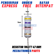 5 Buah RESISTOR 1WATT 47 OHM 47Ω 47ohm