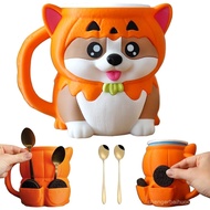 Kevin the Corgi Ais Krim Pint Pemegang, Ais Krim Pint Pemegang, Memegang 473 Ml16 Oz Pint Ais Krim, 