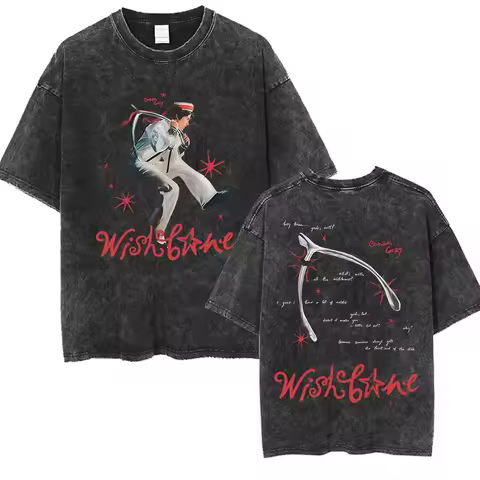 Conan Gray The Wishbone Pajama Show Graphic Print T-Shirt Men Women Vintage Washed Cotton Loose Casu