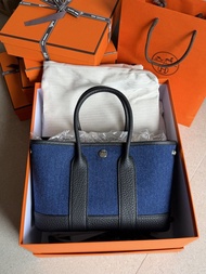 Hermes mini Garden Party 牛仔布 G