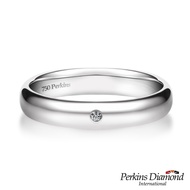 PERKINS Birkins Classic Series PT950 Platinum Diamond Ring
