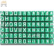 2Pcs PLA Plastic 3D Printed Letter Stamp Uppercase Lowercase Alphabet Clay Stamp Set for Arts and Cr