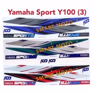 Yamaha Sport Y100 (3) Body Stripe Body Sticker Red/Black/Blue