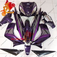 Yamaha LC 135 V1 Cover Set Black Hitam DR PURPLE RXZ ENERGY INDUCTION Black Purple Gp Blue Dpbmc Ysu