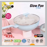 Wok Pan 26cm with Glass lid stein cookware/marble Pan