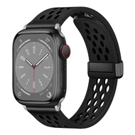 🌟三星蘋果iwatch折疊磁吸PU洞洞款式折疊錶帶系列🌟（現貨）（全新）（送手錶膜）三星蘋果iwatch折疊磁吸PU洞洞款式折疊錶帶，適合碼數38/39/40/41/42/44/45/49mm，適用於iwatch，蘋果手錶，蘋果錶帶，iwatch錶帶 strap suitable for size 42/44/45/49mm, suitable for iwatch, Apple watch, Apple watch strap iwatch watch strap，智能手錶，智能手錶錶帶，三星蘋果