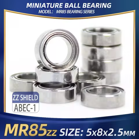 10PCS MR85ZZ Bearing 5*8*2.5 mm Miniature Ball Bearings L-850ZZ ID 5 mm MR85 ZZ MR95 MR105 MR115 685