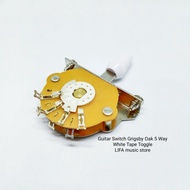 Guitar Switch Grrigsby Oak 5 Way White Tape Toggle
