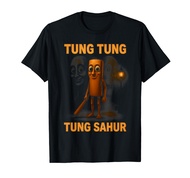 Tung Tung Tung Sahur 面白い動物 イタリアン ブレイン ミーム Tシャツ
