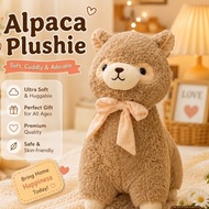 [ READY STOCK ] ALPACA PLUSHIE 35/45/55/70CMCute Alpaca Plush Toy Super Soft Stuffed Animal Kawaii L