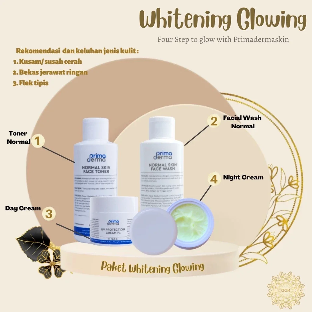PRIMADERMA PAKET NORMAL whitening glowing