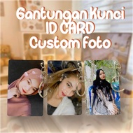 GANTUNGAN PVC CARD ID CARD KEYCHAIN CUSTOM PHOTO