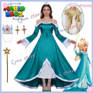 Kids & Adult Sizes Rosalina The Super Mario Movies Cosplay Costume with Wig & Accessories Full Set