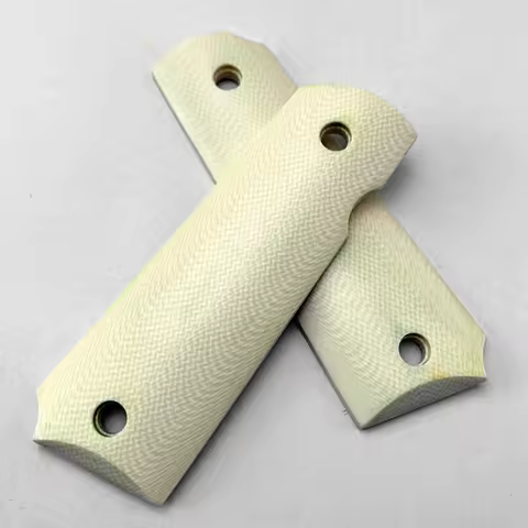 1pair Tactics Pistol 1911 Grips White resin Grips patch Custom Grips CNC Material 1911 Accessories
