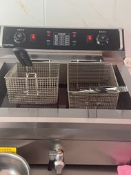 100%new 油炸爐Deep fryer商用電炸爐 單雙杠油炸爐 多功能 電炸爐 包送貨#油炸爐