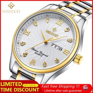 WISHDOIT Simple atmosphere watch Waterproof swim watches stainless steel business casual Boutique po