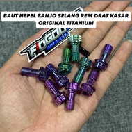 PROBOLT TITANIUM BANJO CALIPER BOLT ROUGH FINE BRAKE HOSE TITANIUM BOLT BANJO NEPEL BRAKE HOSE BANJO