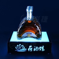 Hot SellingModern Acrylic Square LED Lunous Wine Holder Bar KTV Foreign Wine Champagne XO Wine RackH