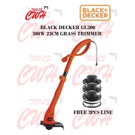 BLACK AND DECKER GL300 300W 23CM GRASS TRIMMER EATER PEMOTONG RUMPUT