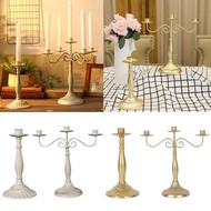 [perfeclanwv] Vintage Metal Pillar Candlestick Dinner Candle Holder Wedding Christmas Church Decorat