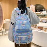 KILIG Female Student Backpack Large Light Capacity Printed Fashion Multi-Purpose School Bag B7121